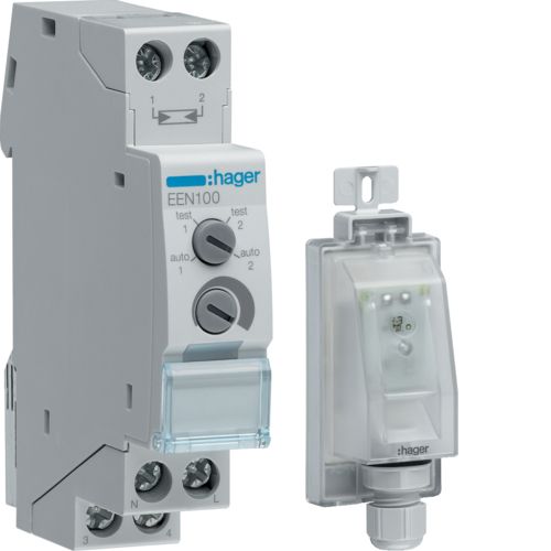 Hager Tebis Twilight Switch For DIN-Rail - EEN100