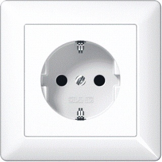 Jung Wall Outlet Box (WCD Switchgear) (European Socket) - AS1520NWW