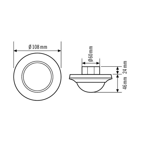 ESYLUX Compact Motion Detector Bus System - EP10427435