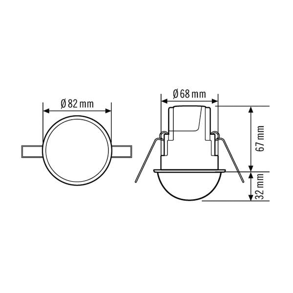 ESYLUX Compact Express Bewegingssensorelement - EP10510755