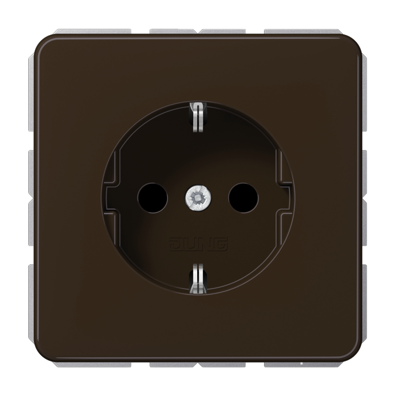 Jung CD500 Wall Outlet Box (WCD Switchgear) (European Socket) - CD1520NBR
