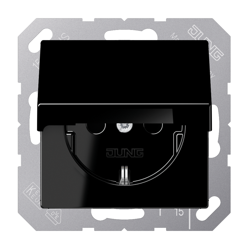 Jung Wall Outlet Box (WCD Switchgear) (European Socket) - A1520NKLSW