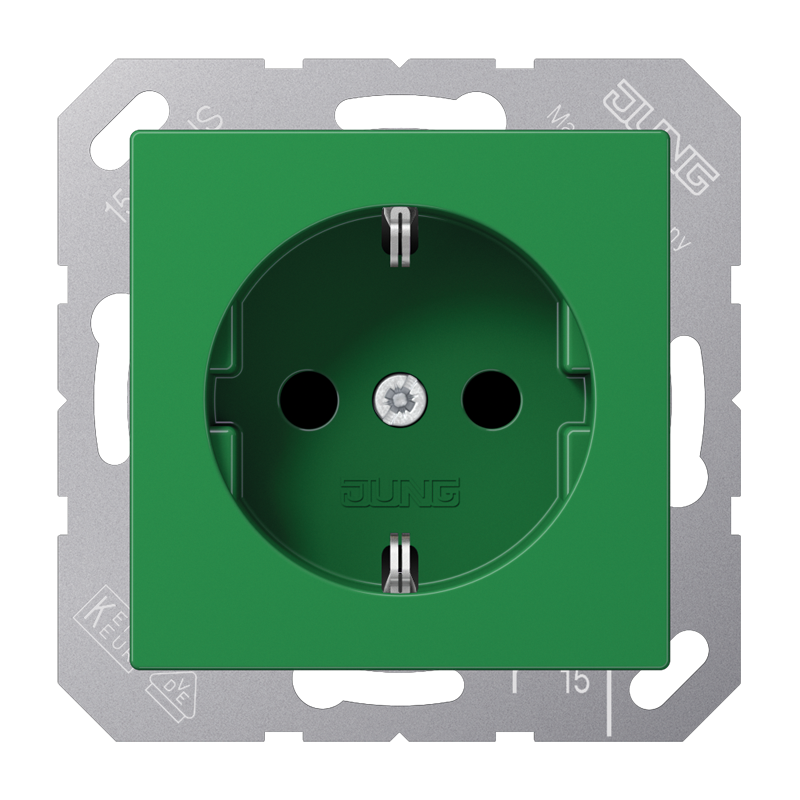 Jung Wandsteckdosenbox (WCD-Schaltanlage) (Europäische Steckdose) - A1520NBFGN