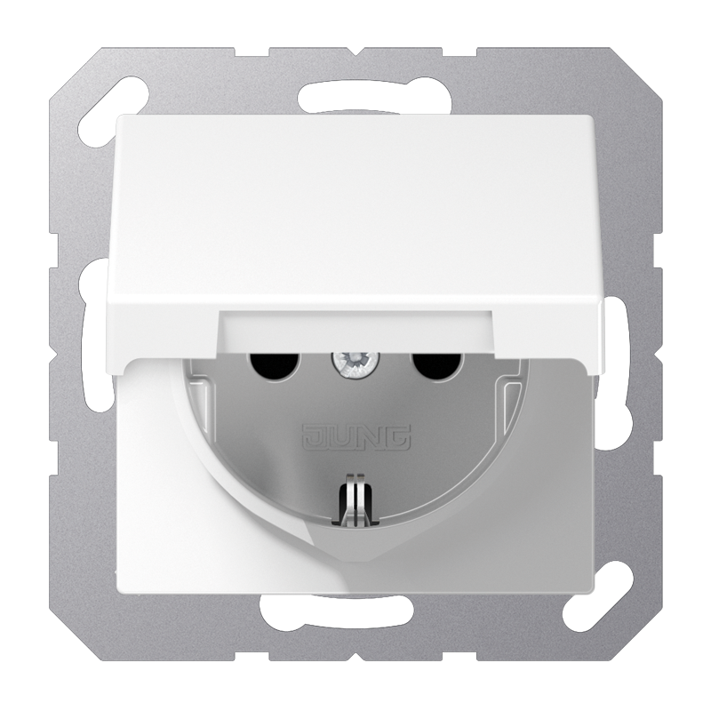 Jung Wall Outlet Box (WCD Switchgear) (European Socket) - A1520NKLWW