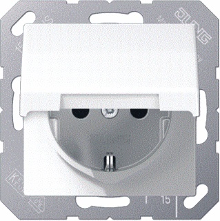 Caja De Enchufes De Pared Jung (aparamenta WCD) (Enchufe Europeo) - AS1520NBFKLWW