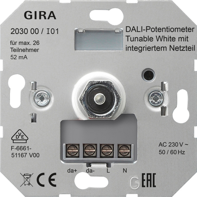 Gira Variateur d'unité de base - 203000