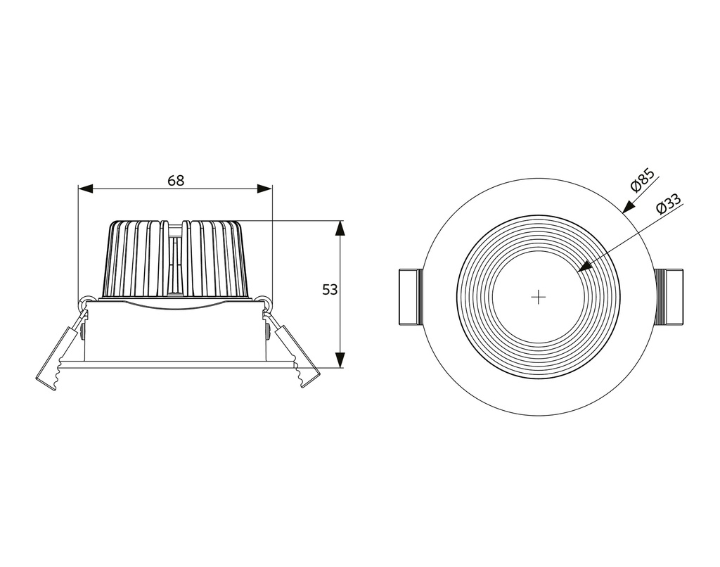 Opple LED Spot Downlight, Spot, Schijnwerper - 541003207500