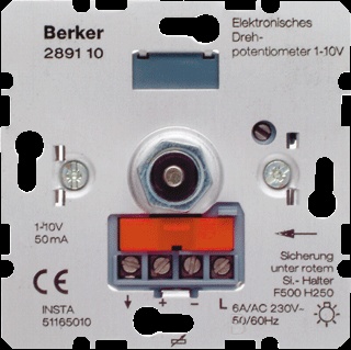 Hager Berker Potentiomètre Pour Système De Contrôle De L'Éclairage - 289110