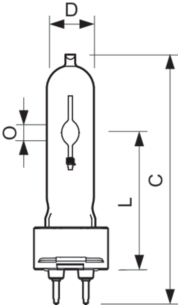 Philips Master Colour Lampe Halogène à Vapeur Métallique Sans Réflecteur - 91137400