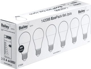 Bailey EcoPack Lámpara LED - 142088 [6 Piezas]