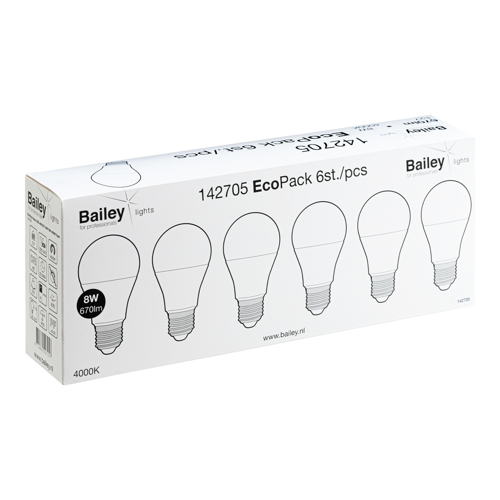 Bailey EcoPack Lámpara LED - 142705 [6 Piezas]