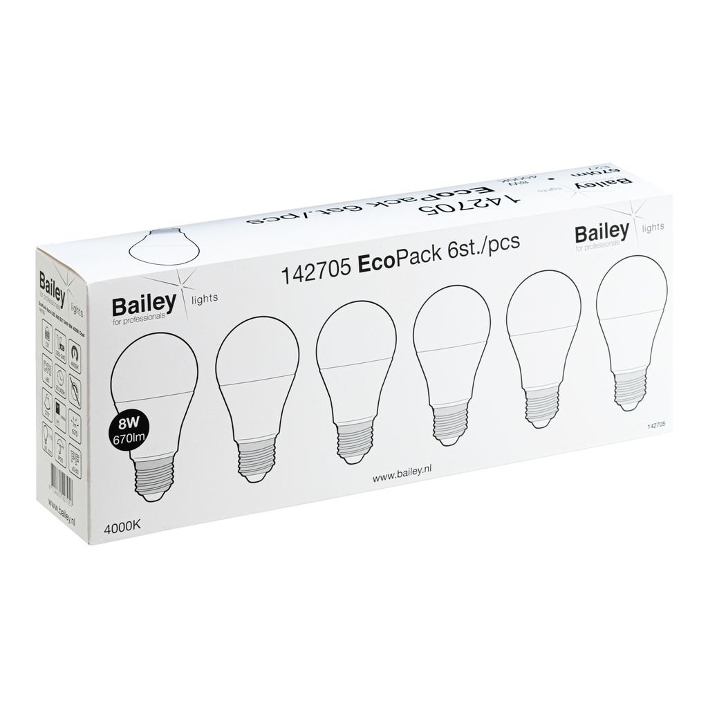 Bailey EcoPack LED-lamp - 142705 [6 Pieces]