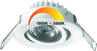 Megaman Dim naar warm Downlight, Spot, Schijnwerper - MM09645