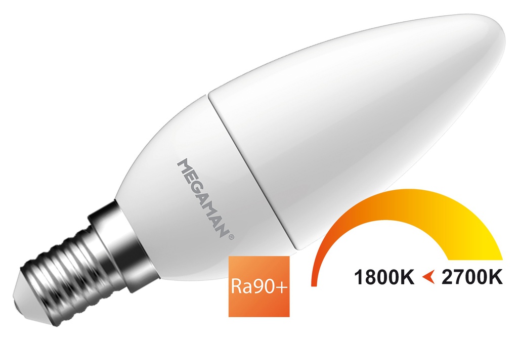 Bombilla LED Megaman de tenue a cálida - MM11073