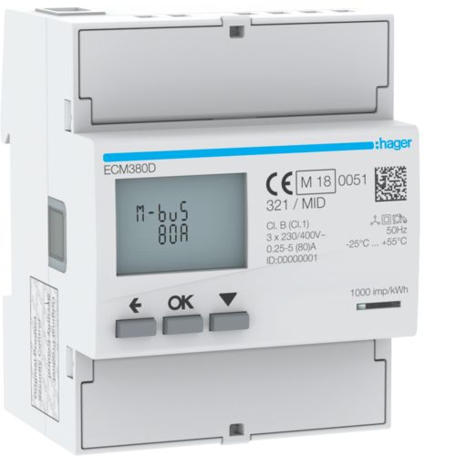 Hager Electricity Meter - ECM380D