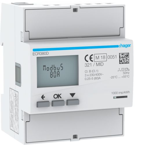 Hager Electricity Meter - ECR380D