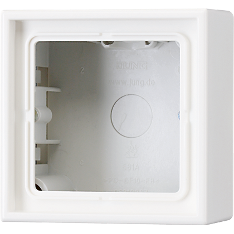 Jung LS990 Surface Mount Box Flush-Mounted Switchgear - LS981AWW