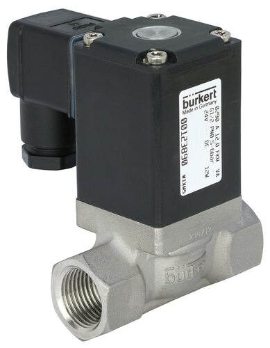 Solenoid Valve G1'' NC Stainless steel FKM 0-16bar/232psi 230VAC Vacuum Anti-Waterhammer Oxygen Fat/Oil Free 0290 134260