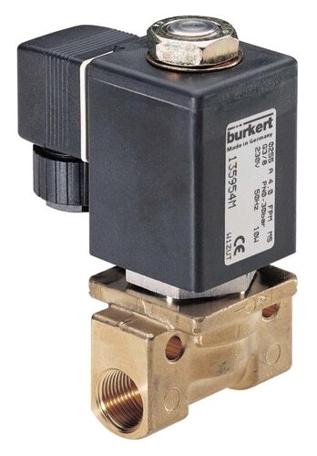 Solenoid Valve G3/8'' NC Brass FKM 0-10bar/145psi 230VAC Vacuum 255 135954