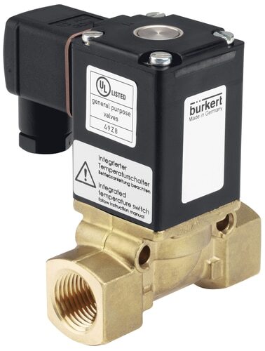 Solenoid Valve G3/4'' NC Brass FKM 0-16bar/232psi 230VAC Vacuum Anti-Waterhammer 0290 202738