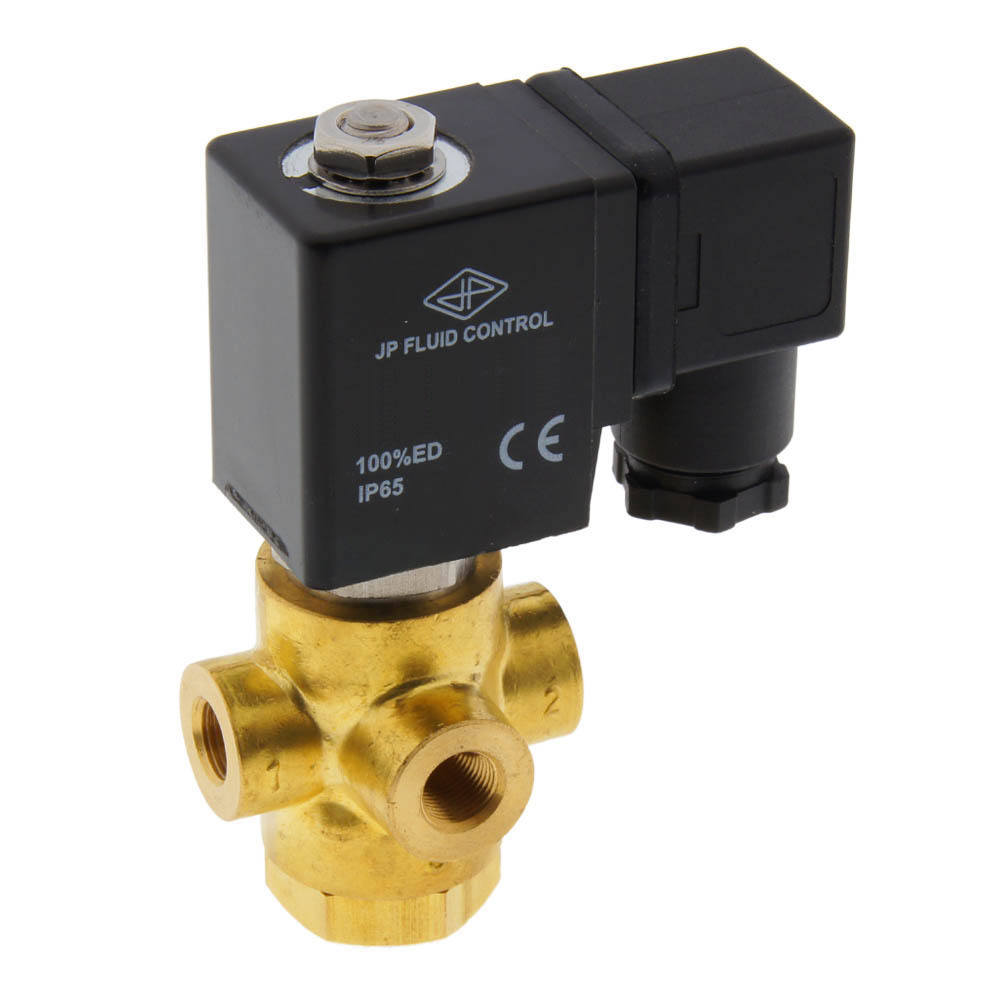 Solenoid Valve TP-DB 1/8'' 3/2 way NO brass FKM 0-11bar 380V AC