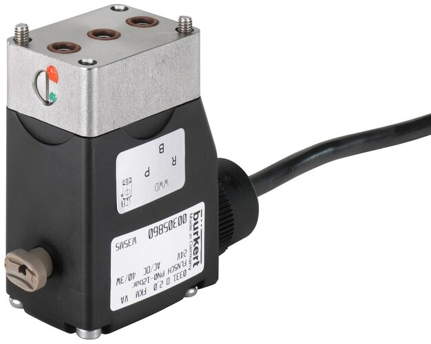 Solenoid Valve 3/2 Universal 32x46 mm SFB flange Stainless steel FKM 0-12bar/174psi 24VDC Oxygen Fat/Oil Free 0331 254959