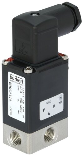 Solenoid Valve 3/2 Mixing NPT 1/4'' Stainless steel FKM 0-6bar/87psi 24VDC Oxygen Fat/Oil Free 0330 454142