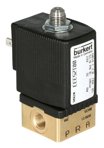 Solenoid Valve 3/2 NC G1/8'' Brass FKM 0-4bar/58psi 24VDC 6014 125346