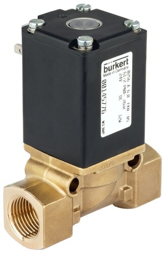 Solenoid Valve G1/4'' NC Brass Stainless Steel 0-6bar/87psi 24VDC Vacuum 256 125474