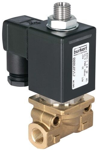 Solenoid Valve 3/2 Mixing G1/4'' Brass FKM 0-1bar/15psi 230VAC/DC Vacuum 0355 140599