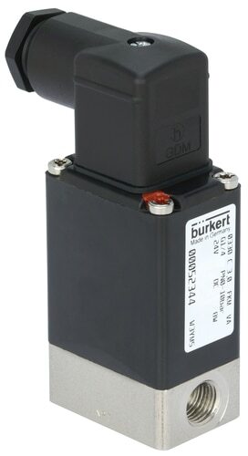 Solenoid Valve G1/4'' NC Stainless steel FKM 0-12bar/174psi 24VDC Oxygen Fat/Oil Free 0330 176361