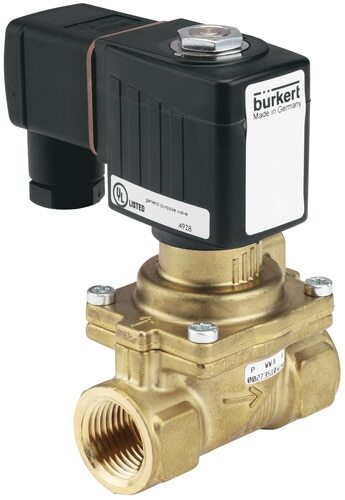 Solenoid Valve G1 1/2'' NC Brass EPDM 0.2-16bar/3-232psi 24VDC Anti-Waterhammer 6281 20029113