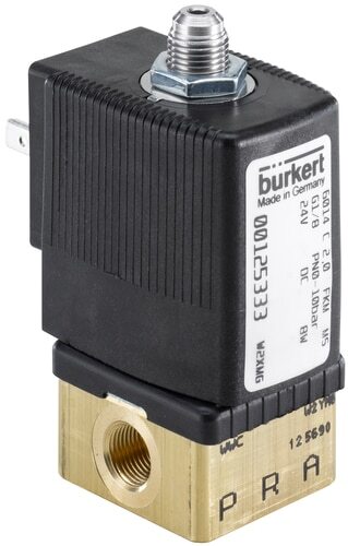 Solenoid Valve 3/2 NO Rc1/4'' Brass FKM 0-16bar/232psi 110VAC/DC ATEX 6014 20031434