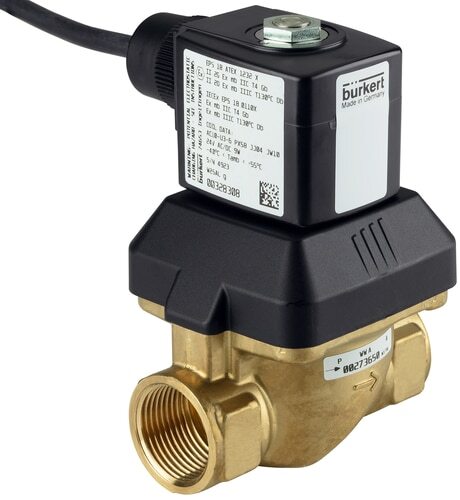 Solenoid Valve G1/2'' NC Brass EPDM 0-10bar/145psi 24VAC/DC Anti-Waterhammer ATEX 6213 20051200