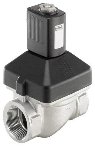 Solenoid Valve G1/2'' NC Stainless steel EPDM 0-10bar/145psi 24VDC Anti-Waterhammer Oxygen Fat/Oil Free 6213 261031