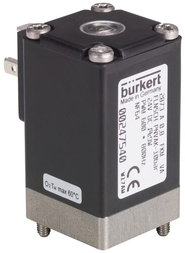 Magneetventiel 32x32 mm SFB flens NC RVS FFKM -1-3.5bar/-15-51psi 24VDC 2873 326219