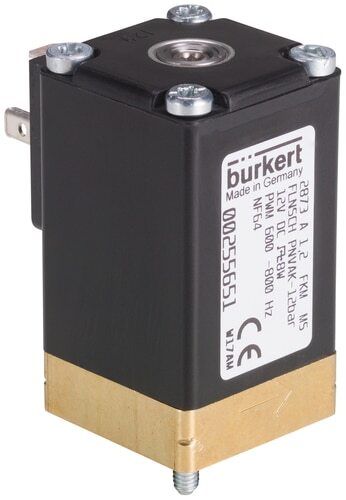 Electrovanne 32x32 mm bride SFB NC Laiton FKM -1-3.5bar/-15-51psi 24VDC Oxygène Sans Graisse/Huile 2873 378969