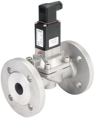 Magnetventil 25 Mm Flansch Nc Edelstahl Epdm 0.2-10Bar/3-145Psi 24Vdc Wasserschlagschutz 5282 379833