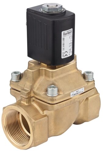 Solenoid Valve G3/4'' NC Brass PTFE 0-10bar/145psi 24VAC/DC Oxygen Fat/Oil Free ATEX 6407 380858