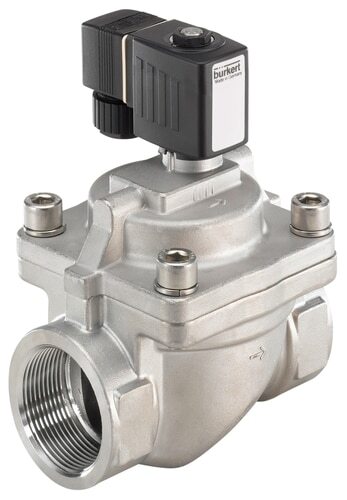 Solenoid Valve G1/2'' NC Stainless steel FKM 0.2-16bar/3-232psi 24VDC Anti-Waterhammer ATEX 6281 20045491