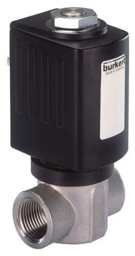 Electroválvula NPT 1/4'' NC Acero inoxidable Cerámica 0-200bar/2901psi 230VAC/DC ATEX 6027 383799