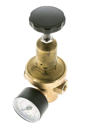 Réducteur de pression d'eau Bronze G1/4'' 8.3 l/min 0.2-2 bar/3-29psi