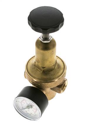 Wasserdruckminderer Bronze G3/8'' 10 l/min 0,2-2 bar/3-29psi