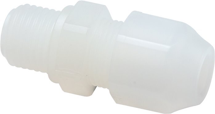 8x10mm & G1/8'' PP Raccord droit pour tuyau avec filetage mâle 10bar/145psi