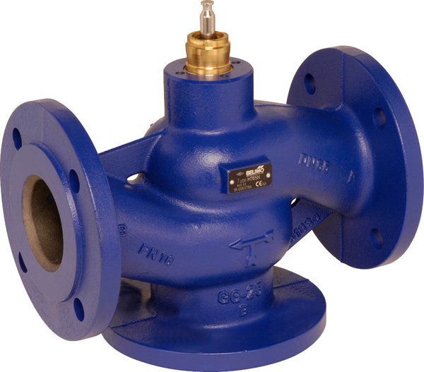 Belimo 3-Way Globe Valve Flange DN32 Kvs16 Cast Iron EPDM PN6 H732R