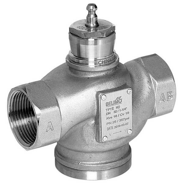 Belimo Globe Valve Rp1-1/4 Kvs16 Stainless Steel PTFE /FFKM 20mm Stroke PN25 H232S-M