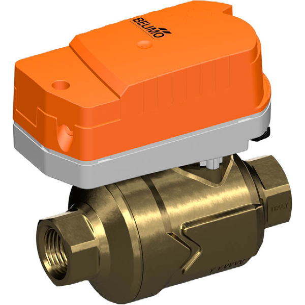 Belimo PI Zone Valve Rp1/2 Kvs0.21 24VAC/DC Fail-Safe 75s MP-Bus 1Nm IP40 Terminal C215QP-B/CQK24A-MPL-T