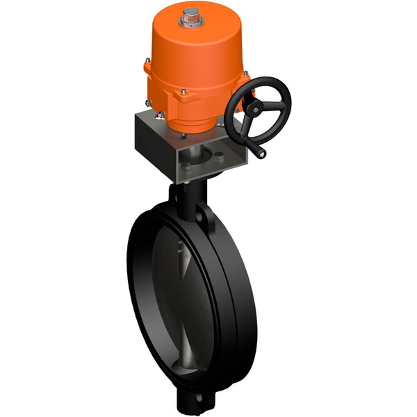 Belimo Vlinderklep DN350/PN16 Wafer 120-240VAC/DC Modulerend GGG40 EPDM IP67 ISO 5211 MFT Aansluitklem 32s 650Nm D6350N/SY6-230-MF-T
