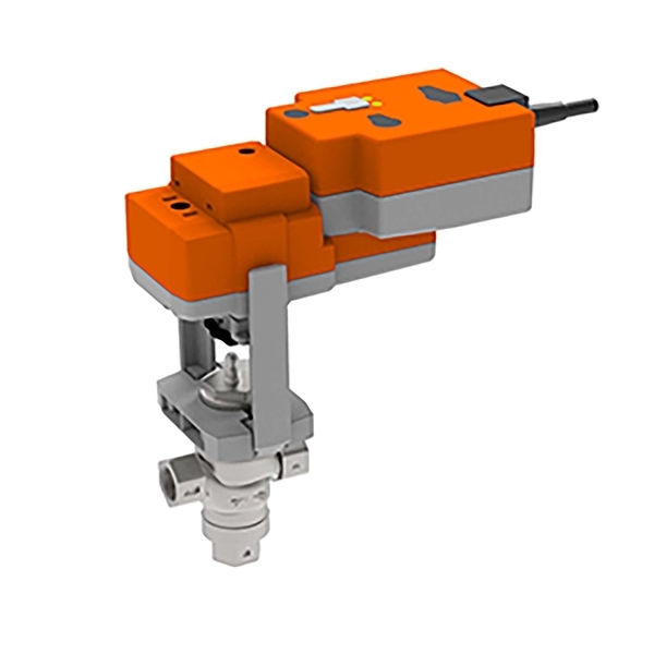 Belimo Vanne à Globe 3 Voies Rp1/2 Course de 10mm Kvs1.6 24VAC/DC Sûr en Cas de Défaillance 150s BACnet 1000N IP54 H315S-G/NVK24A-MOD