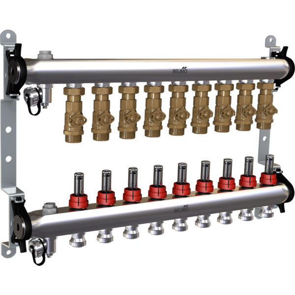 Belimo Energy Manifold 9 Zones 6bar Fluid Temperature 2-70°C (36-158°F) EM-ECQ-09F